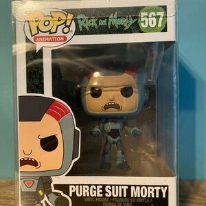 Funko Pop Animation Purge Suit Morty Figure